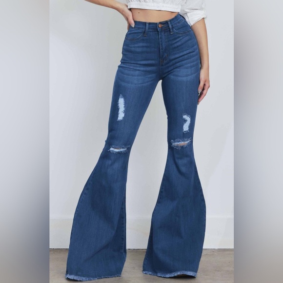 Vibrant MIU Womens Jean Size 0 Inseam 34 Inches Bootcut Bell Bottom Stretchy - Picture 11 of 11